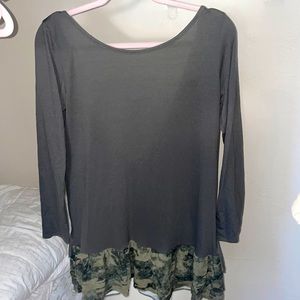 Dress with an open back